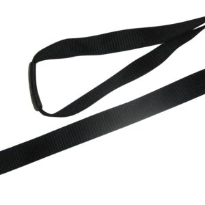 Black Eco-Friendly 16mm Black Bamboo Lanyard (with plastic hook & breakaway).