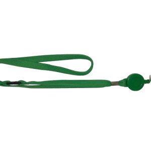 Green Tubular Lanyard with Reel