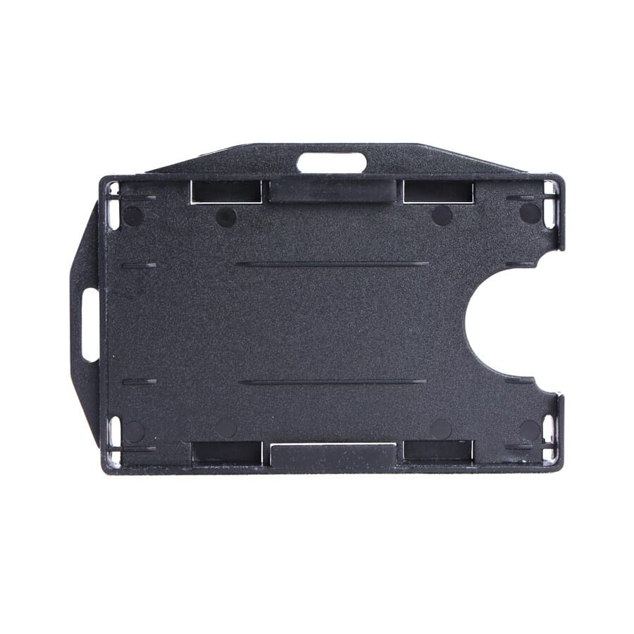 Black Economy Rigid Double Card Cradle (landscape & portrait with slots both on the short edge & the long edge). Insert Size