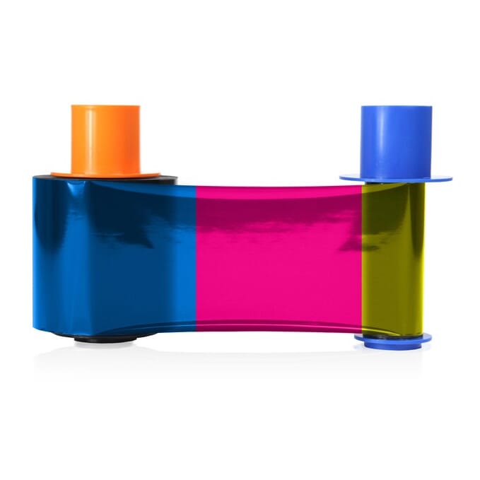 Fargo YMCKOK Colour Ribbon - 500 prints. Suitable for Fargo DTC4500 and DTC4500e double sided card printers only.